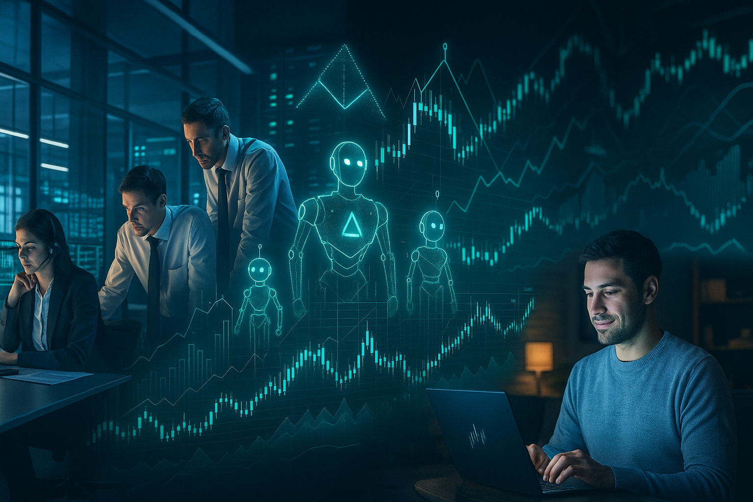 Professional Investor AI Trading Visualization